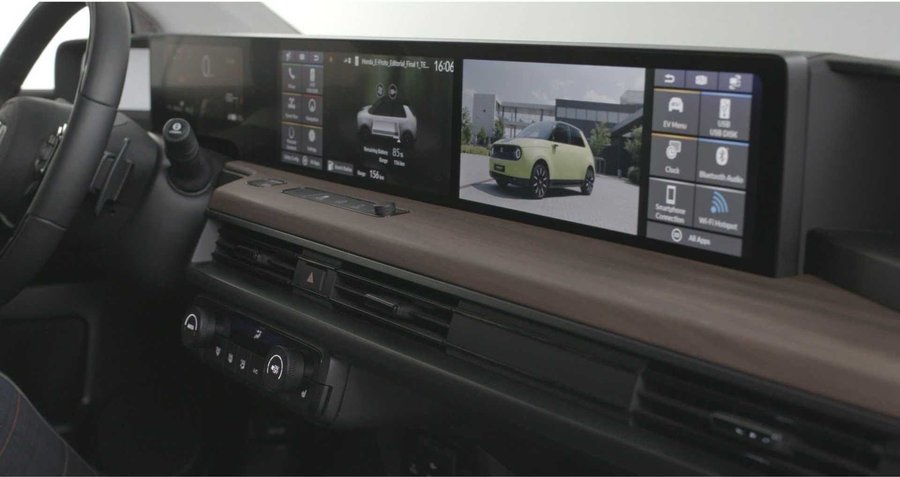 2020 Honda E Shows Off Its Dual 12.3-inch Touchscreens