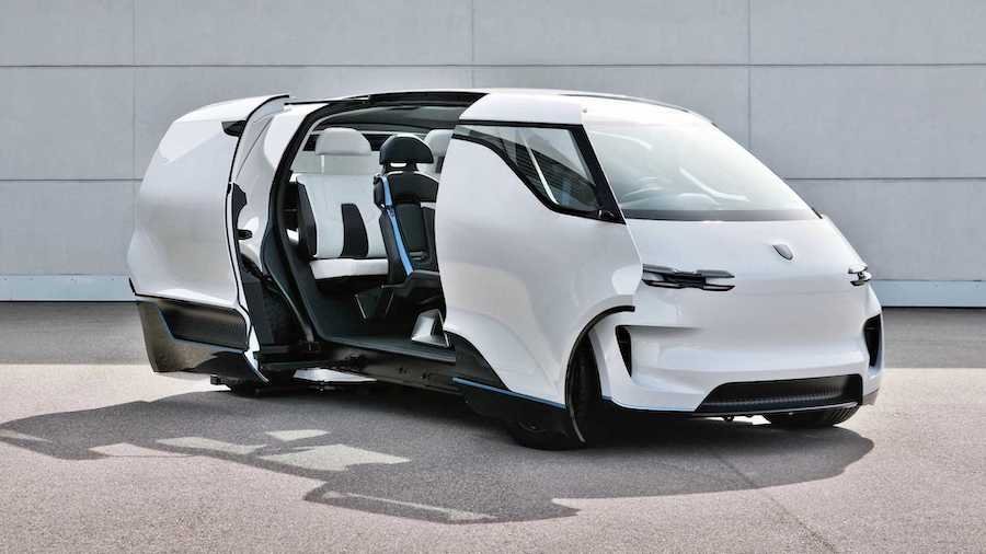 Porsche Vision Renndienst Electric Van Shows Six-Seat Interior