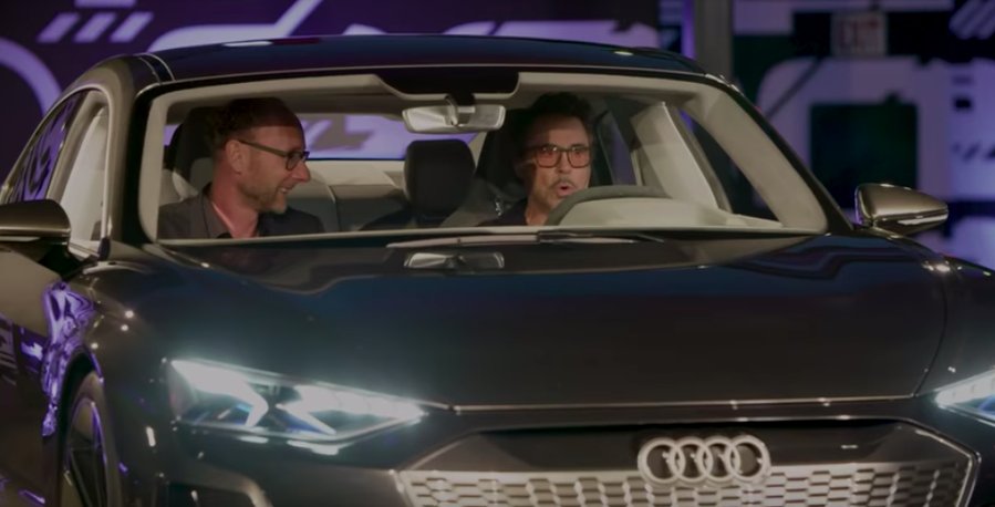 Robert Downey Jr. Geeks Out On First Drive Of Audi e-Tron GT