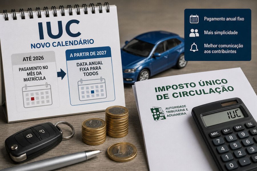 IUC deixa de ser pago no mês da matrícula em 2027