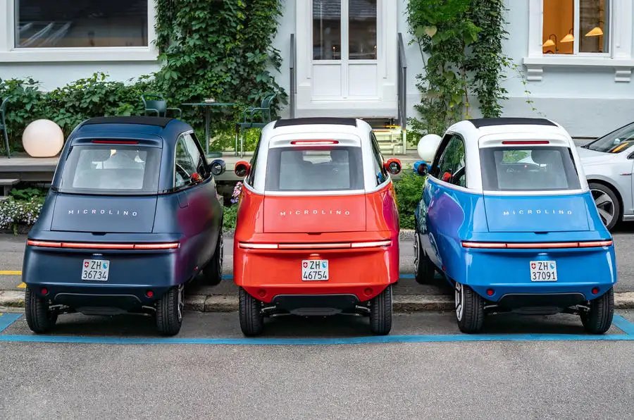 Microlino EV bubble car on sale in UK this year