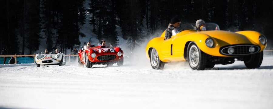 See Countach, Ferrari 250 GTO And Priceless Classics Playing In Snow