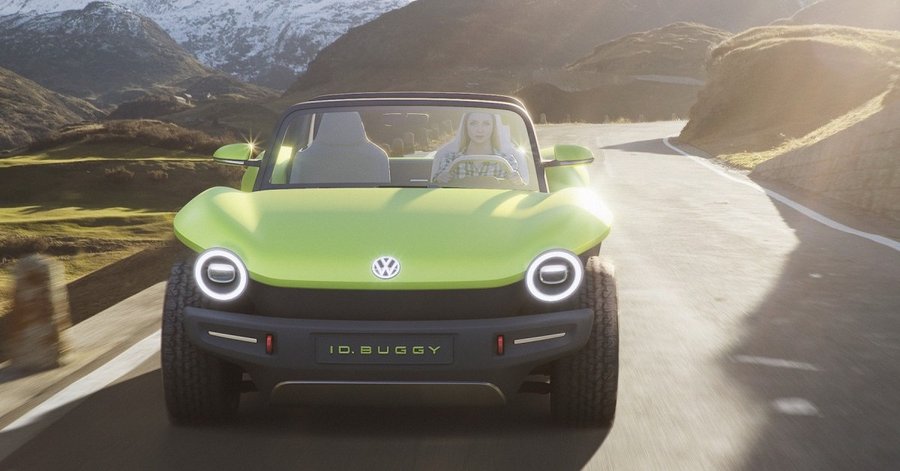 VW's electric I.D. Buggy Concept can be RWD two-seater or AWD four-seater fun