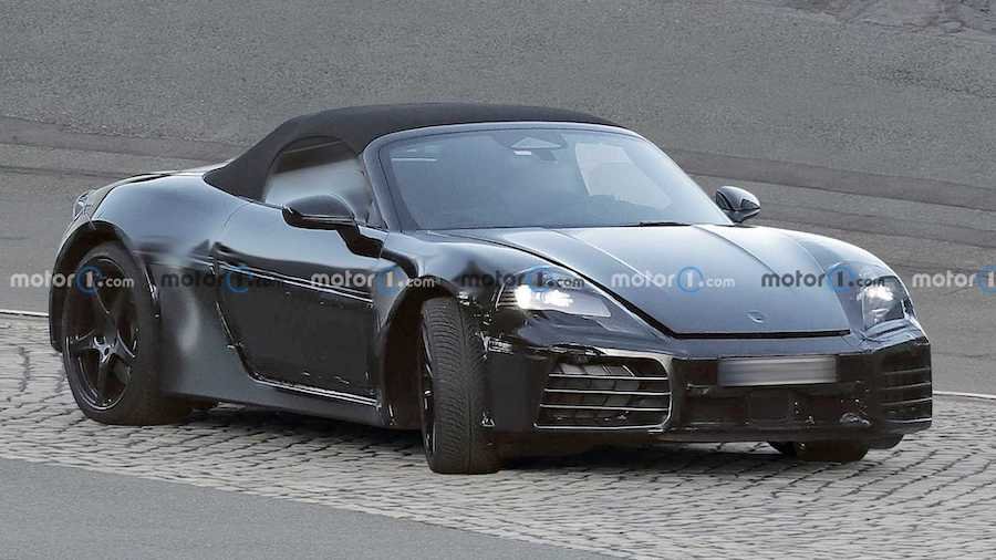 New electric Porsche Boxster caught testing for the first time