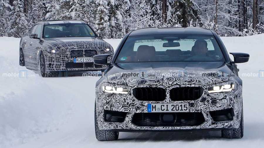 BMW M5 Facelift Drops Some Camo In New Spy Shots