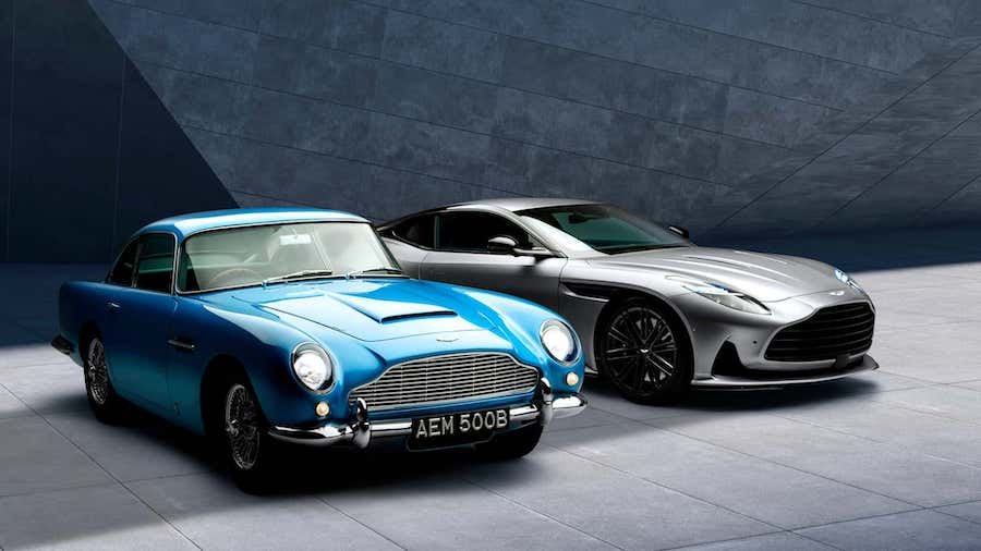 Aston Martin DB5 Turns 60, Poses Next To The New DB12