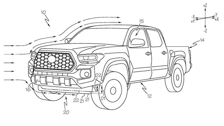 Toyota Patents Active Aero Tech That Makes It Easier To Service Trucks