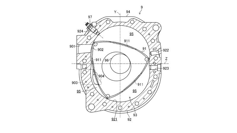 Mazda patents show rotary engine for range-extended EV
