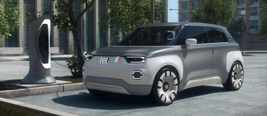 Fiat's Centoventi Concept previews an electric Panda city car