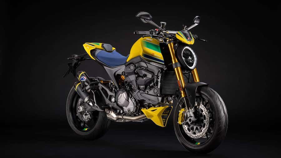 Ducati Monster Senna another celebration of Ducati fan Ayrton Senna