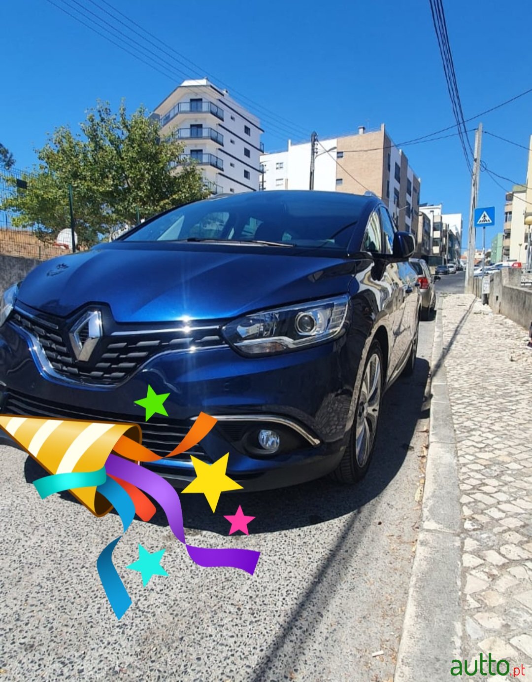 2019' Renault Grand Scenic 7 seater blue photo #3