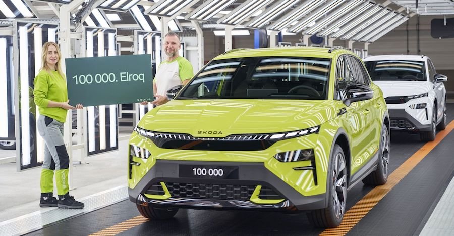 Škoda Elroq alcança 100 mil unidades e lidera vendas na Europa