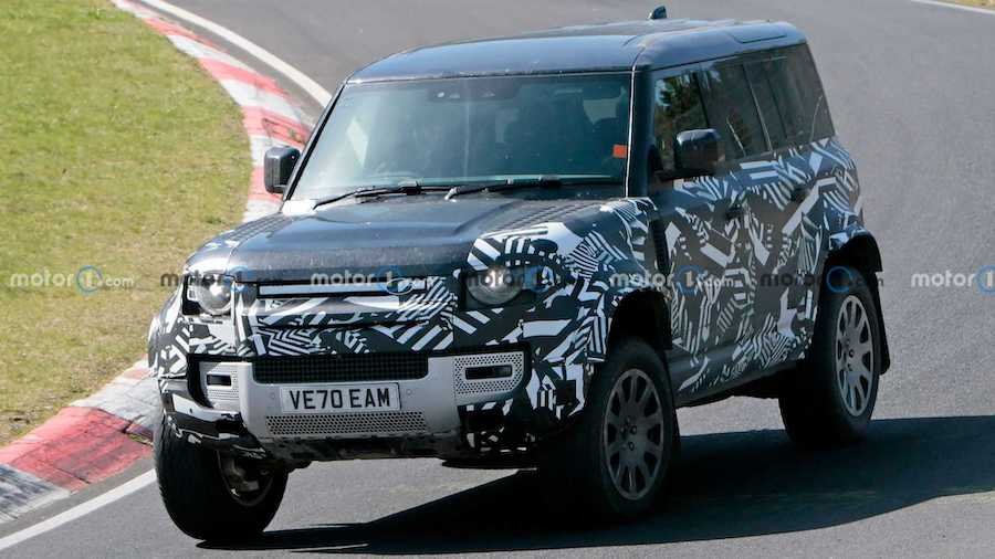 Land Rover Defender SVR Spied Lapping The Nurburgring On Three Wheels