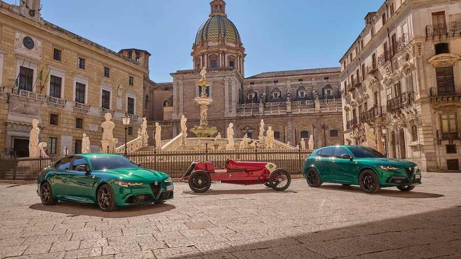 Special Alfa Romeo Giulia and Stelvio for 100 years of Quadrifoglio