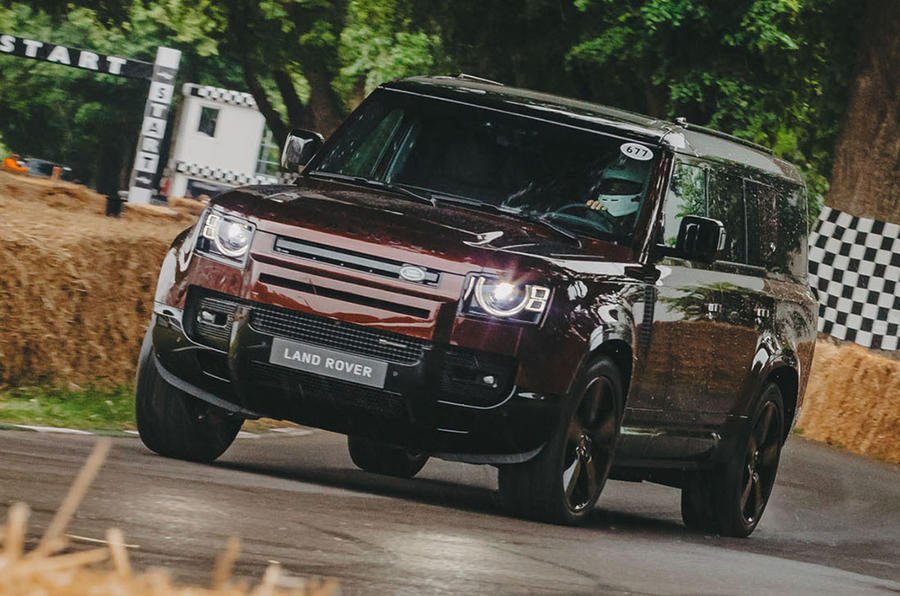 New 2022 Land Rover Defender 130 takes on Goodwood hill
