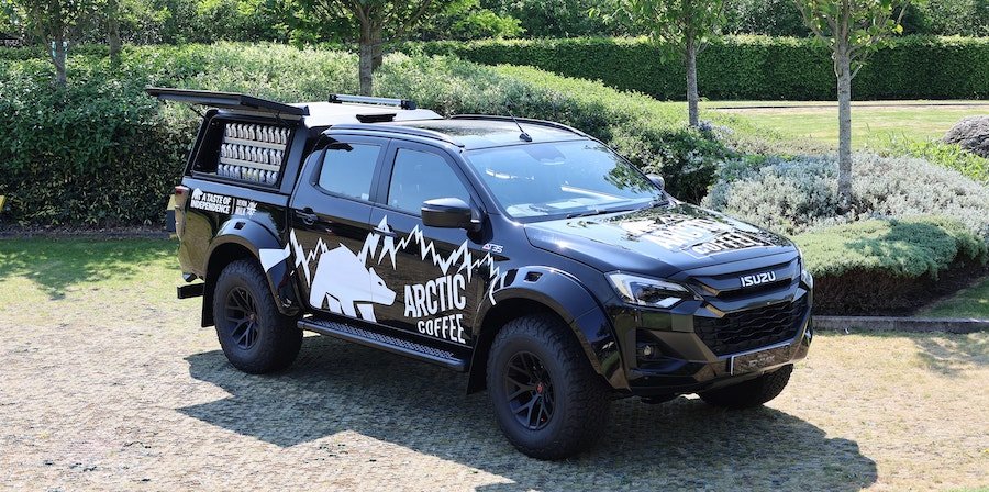 Isuzu's 2025 D-Max Arctic Trucks AT35 Becomes a Giant Espresso Machine on Wheels