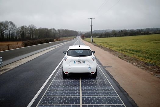 France opens world's first solar panel road