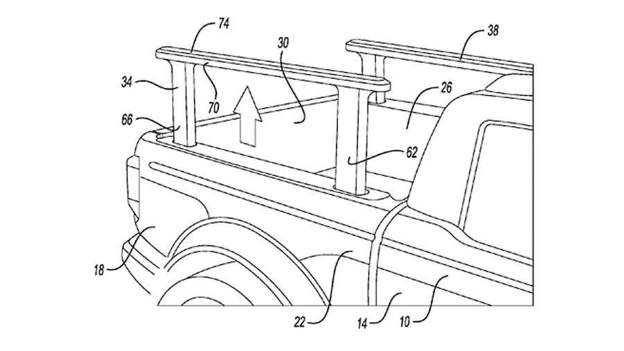 Ford's Retractable Bed Rails Patent Could Be Seriously Useful