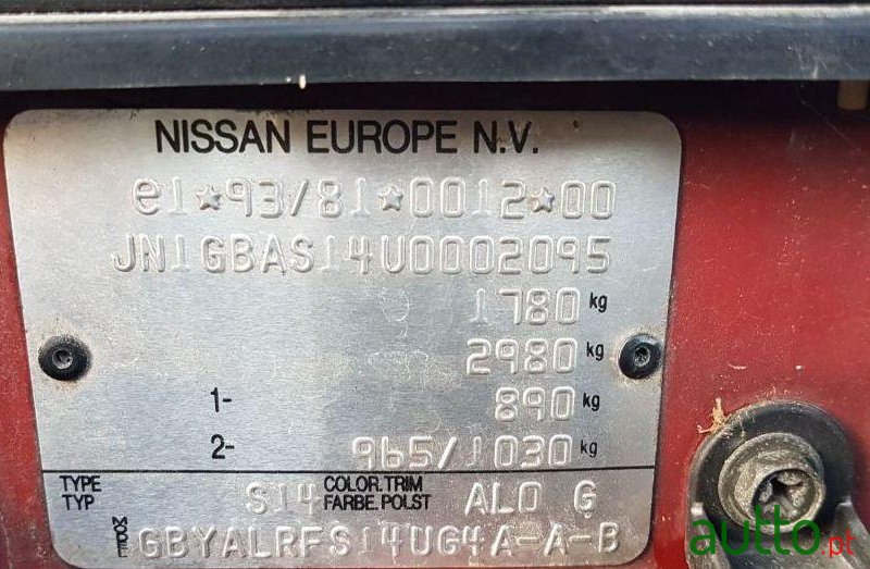 1994' Nissan 200 Sx S14 photo #3