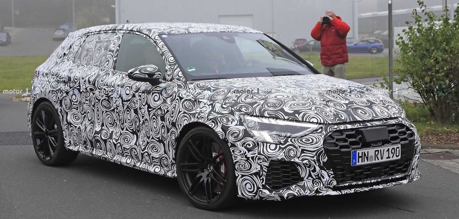 Next-Gen Audi RS 3 Sportback Spied In All Of Its Camouflaged Glory