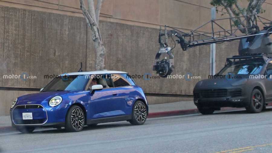 2024 Mini Cooper Spied Completely Undisguised During Photoshoot In LA