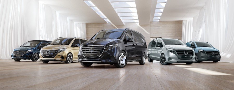 Classe V e EQV. Mercedes-Benz renova as suas berlinas XXL
