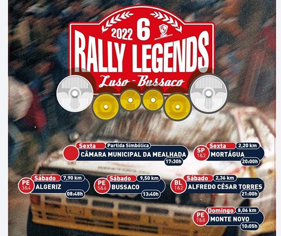 Rally Legends Luso-Bussaco vai para a estrada de 4 a 6 de Novembro