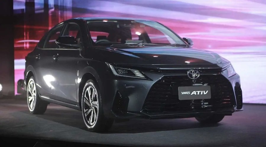 2023 Toyota Yaris Ativ Debuts As Sedan Version Of Small Hatchback
